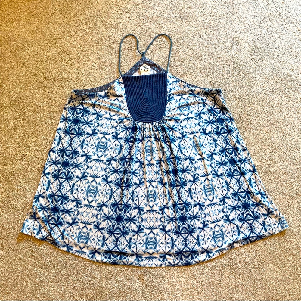 Anthropologie, M, One September, Flowy Shibori Print Tank Top